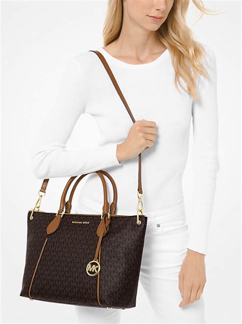 michael michael kors sierra large logo satchel|michael kors satchels.